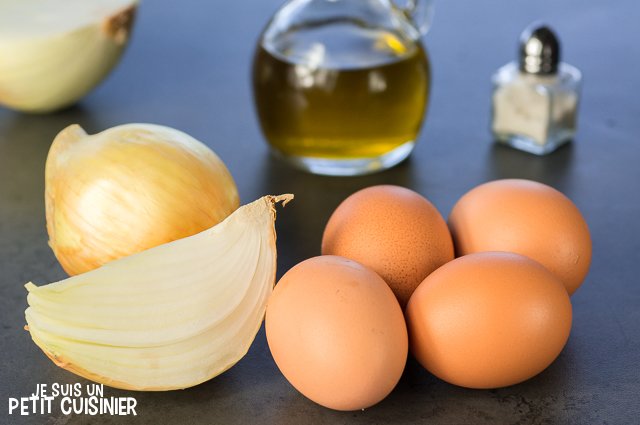 Omelette à l’oignon doux (ingrédients)