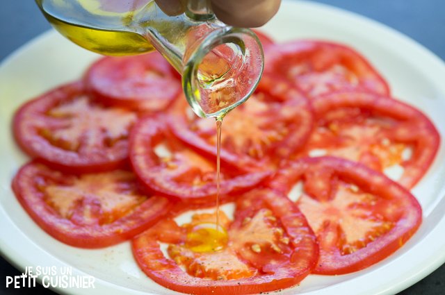 Carpaccio de tomates (huile d'olive)