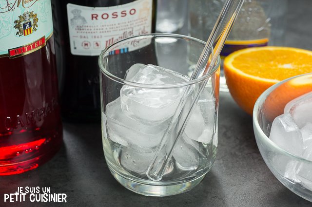 Cocktail Negroni (remuer)