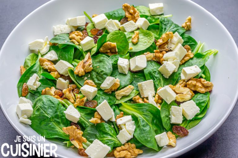 Recette De Salade De M Che Aux Noix Et Au Fromage Frais