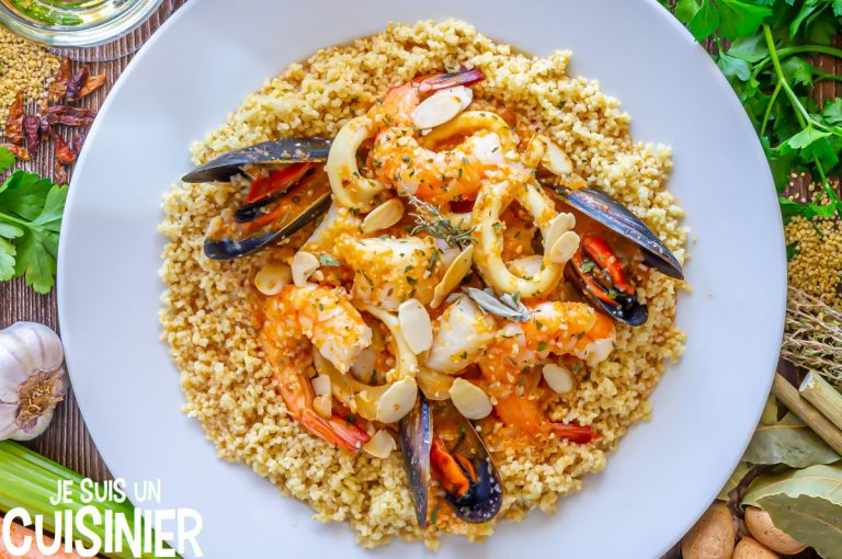 Recette de couscous aux poissons et fruits de mer à la sicilienne