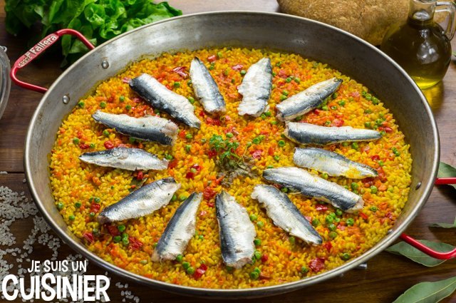 Paella aux sardines