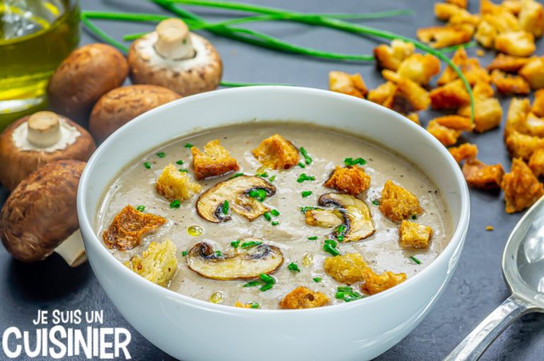 Recette de velouté de champignons