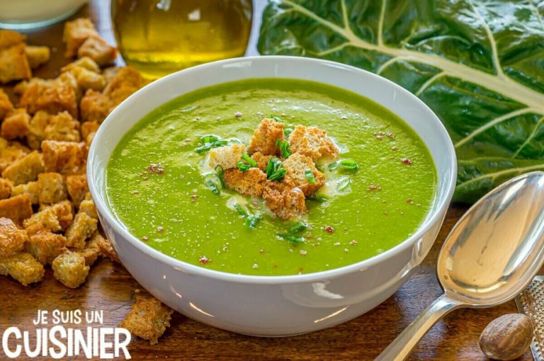 Recette de soupe aux blettes. Une soupe aux légumes différente et