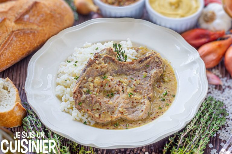Recette de côtes de porc à la moutarde