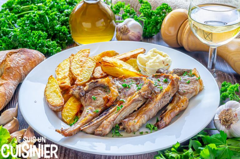 Recette de côtelettes d'agneau au four avec potatoes