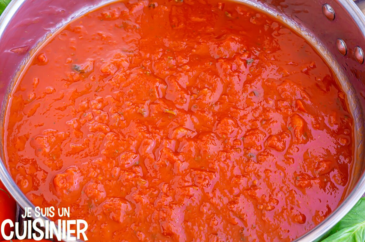 Sauce tomate pour les tagliatelles au thon